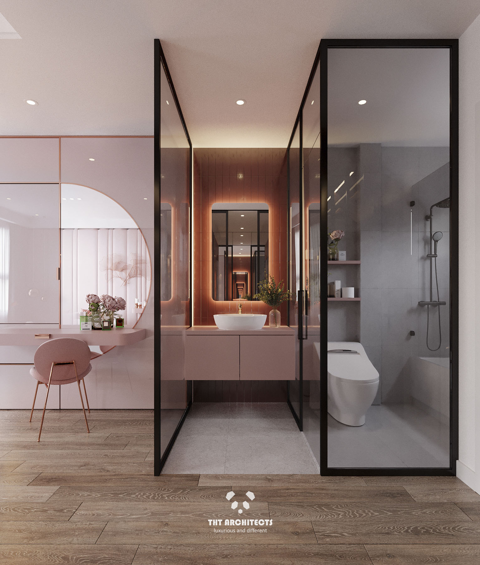 tht architects - Nhà chị Châu Đà Lạt - phòng ngủ master 05